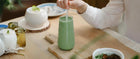Morning bowl of matcha prepared as part of a daily routine