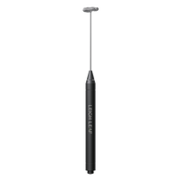 Leigh Leaf Electric Matcha Whisk - A sleek stainless steel frother for creating smooth matcha drinks and more.